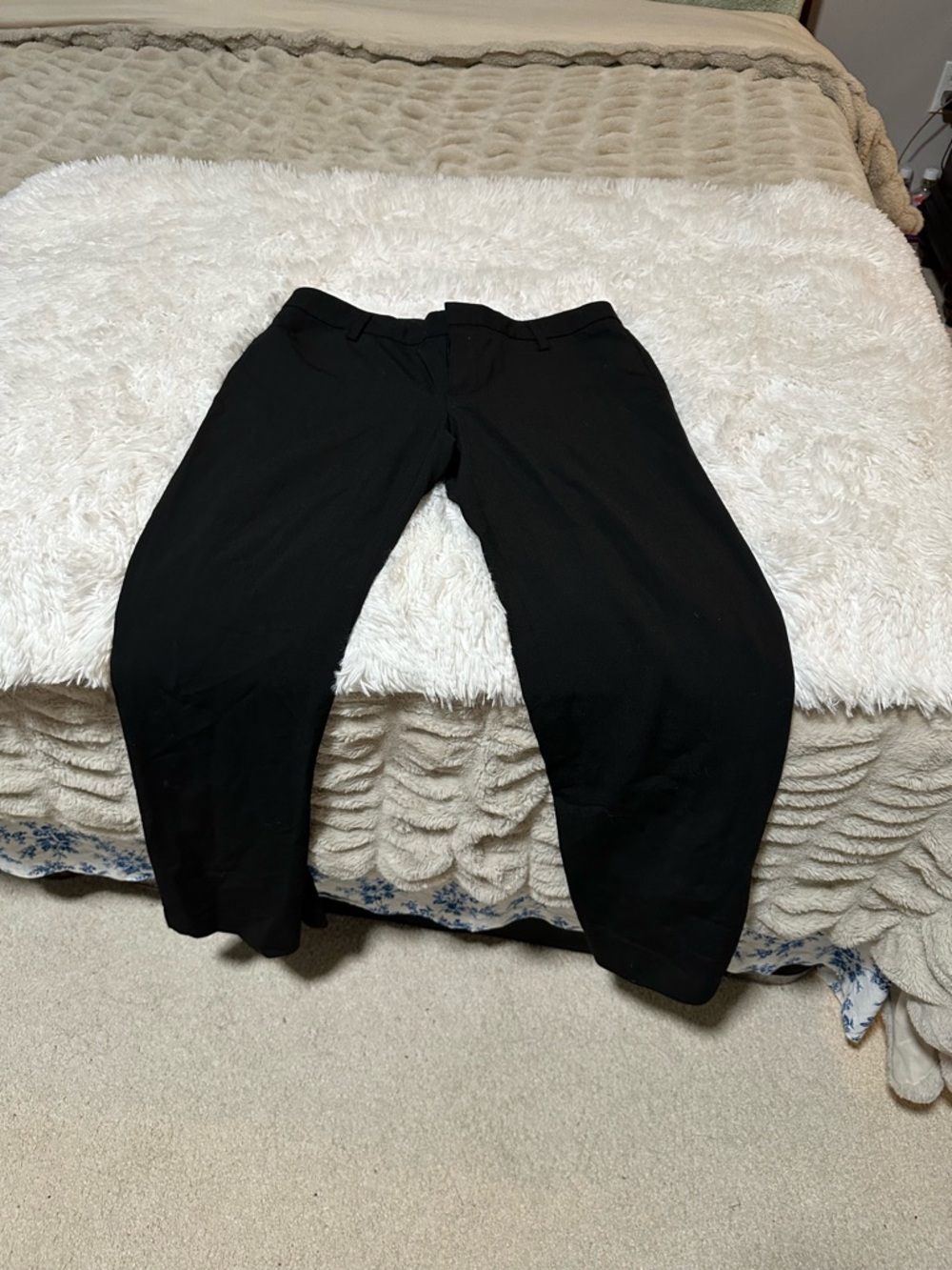 GAP Black Perfect Trouser with White Piping